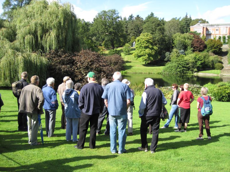 Visit by Hankelow Amenities Group to Hodnet Hall Gardens in September 2010